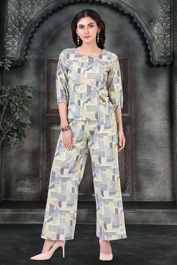 Picture of Spectacular Multi Designer Co-Ord Set for Party