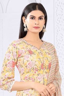 Picture of Appealing Multi Designer Palazzo Suit for Party, Sangeet, and Festivals