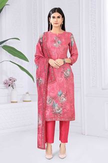Picture of Impressive Pink Designer Straight Cut Suit for Party, Sangeet, and Festivals