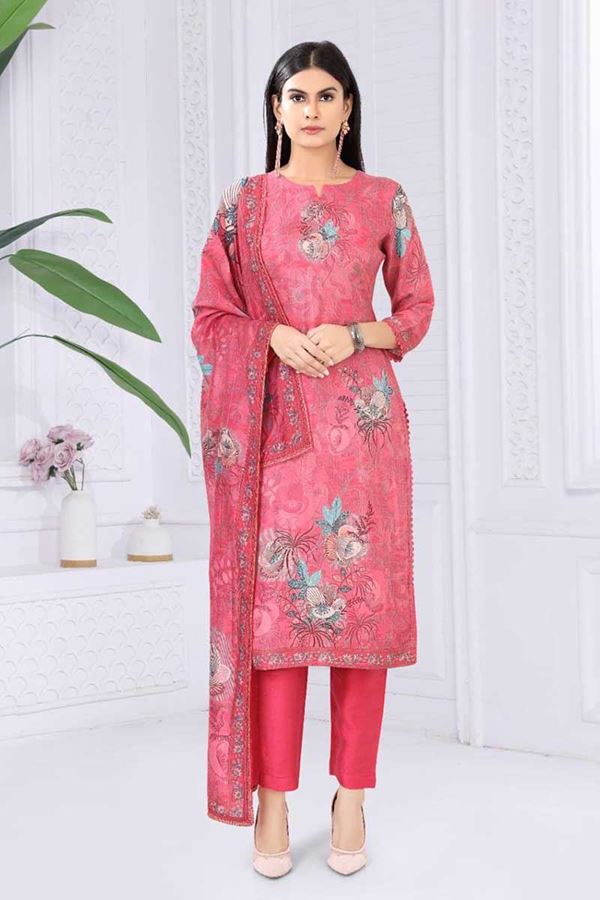 Picture of Impressive Pink Designer Straight Cut Suit for Party, Sangeet, and Festivals