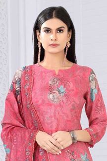 Picture of Impressive Pink Designer Straight Cut Suit for Party, Sangeet, and Festivals