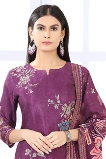 Picture of Magnificent Wine Designer Straight Cut Suit for Party, Sangeet, and Festivals