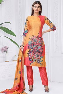 Picture of Charismatic Multi Designer Straight Cut Suit for Party, Sangeet, and Festivals