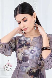 Picture of Mesmerizing Lilac Designer Kurtis for Party, Sangeet, and Festivals