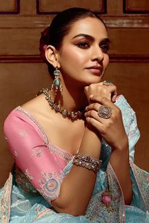 Picture of Breathtaking Pure Silk Designer Saree for Wedding, Engagement, and Reception