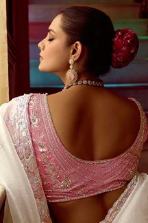 Picture of Fascinating Pure Silk Designer Saree for Engagement, Reception, Sangeet, and Parties