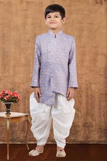 Picture of Charming Jacquard Silk Designer Kid’s Wear for Party, Festivals, Engagement, Wedding, and Reception