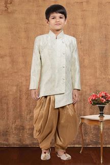 Picture of Exquisite Jacquard Silk Designer Kid’s Wear for Party, Festivals, Engagement, Wedding, and Reception