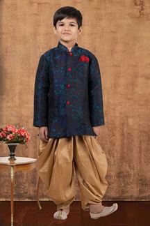 Picture of Delightful Jacquard Silk Designer Kid’s Wear for Party, Festivals, Engagement, Wedding, and Reception
