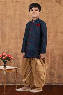 Picture of Delightful Jacquard Silk Designer Kid’s Wear for Party, Festivals, Engagement, Wedding, and Reception