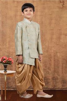 Picture of Appealing Jacquard Silk Designer Kid’s Wear for Party, Festivals, Engagement, Wedding, and Reception