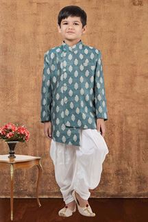 Picture of Majestic Jacquard Silk Designer Kid’s Wear for Party, Festivals, Engagement, Wedding, and Reception