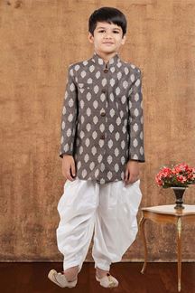 Picture of Marvelous Jacquard Silk Designer Kid’s Wear for Party, Festivals, Engagement, and Reception