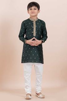 Picture of Delightful Teal Designer Ethnic Wear for Boys – Perfect for Engagement, Festivals, Sangeet, and Parties