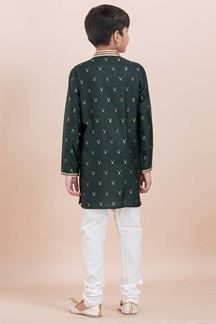 Picture of Delightful Teal Designer Ethnic Wear for Boys – Perfect for Engagement, Festivals, Sangeet, and Parties