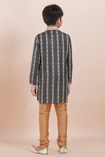 Picture of Spectacular Grey Designer Ethnic Wear for Boys – Perfect for Engagement, Festivals, Sangeet, and Parties