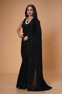 Picture of  Royal Chiffon Designer Saree for Parties