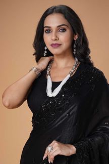 Picture of  Royal Chiffon Designer Saree for Parties