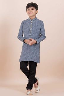 Picture of Fancy Grey Designer Ethnic Wear for Boys – Perfect for Engagement, Festivals, Sangeet, and Parties
