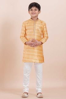 Picture of Awesome Yellow Designer Ethnic Wear for Boys – Perfect for Haldi, Engagement, Festivals, Sangeet, and Parties