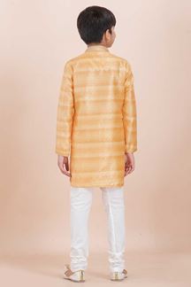 Picture of Awesome Yellow Designer Ethnic Wear for Boys – Perfect for Haldi, Engagement, Festivals, Sangeet, and Parties