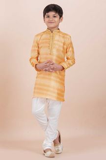 Picture of  Vibrant Yellow Designer Ethnic Wear for Boys – Perfect for Haldi, Engagement, Festivals, Sangeet, and Parties