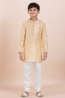 Picture of Enticing Yellow Designer Ethnic Wear for Boys – Perfect for Haldi, Engagement, Festivals, Sangeet, and Parties