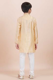 Picture of Enticing Yellow Designer Ethnic Wear for Boys – Perfect for Haldi, Engagement, Festivals, Sangeet, and Parties