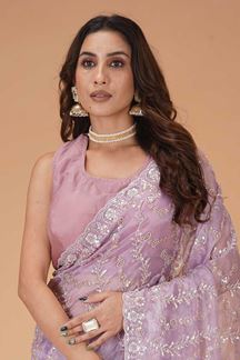 Picture of  Mesmerizing Organza Designer Saree for Festivals, Engagement, Reception, Sangeet, and Parties