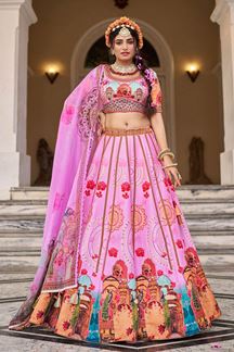 Picture of  Heavenly Pink Designer Wedding Lehenga Choli for Wedding, Reception, Sangeet, and Parties