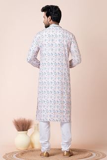 Picture of Marvelous Multi Designer Men’s Kurta Pyjama for Engagement, Festivals, Sangeet, and Parties