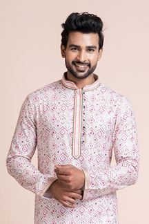 Picture of Elegant Multi Designer Men’s Kurta Pyjama for Engagement, Festivals, Sangeet, and Parties