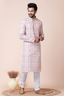 Picture of Elegant Multi Designer Men’s Kurta Pyjama for Engagement, Festivals, Sangeet, and Parties