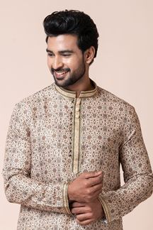 Picture of Attractive Multi Designer Men’s Kurta Pyjama for Engagement, Reception, Festivals, Sangeet, and Parties