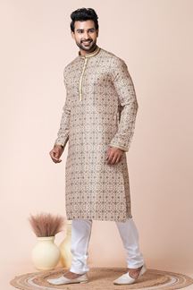 Picture of Attractive Multi Designer Men’s Kurta Pyjama for Engagement, Reception, Festivals, Sangeet, and Parties