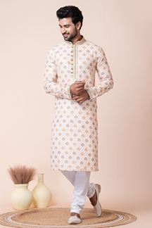 Picture of Stylish Multi Designer Men’s Kurta Pyjama for Engagement, Reception, Festivals, Sangeet, and Parties