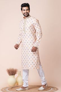 Picture of Stylish Multi Designer Men’s Kurta Pyjama for Engagement, Reception, Festivals, Sangeet, and Parties