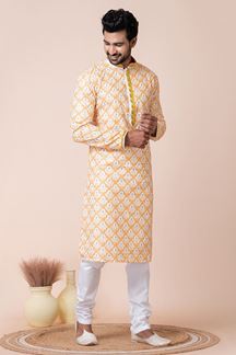 Picture of Aesthetic Multi Designer Men’s Kurta Pyjama for Engagement, Reception, Festivals, Sangeet, and Parties