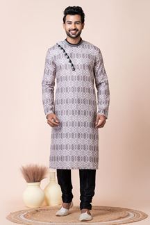Picture of Delightful Multi Designer Men’s Kurta Pyjama for Sangeet, and Parties