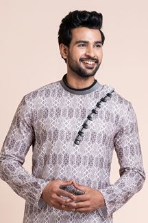 Picture of Delightful Multi Designer Men’s Kurta Pyjama for Sangeet, and Parties
