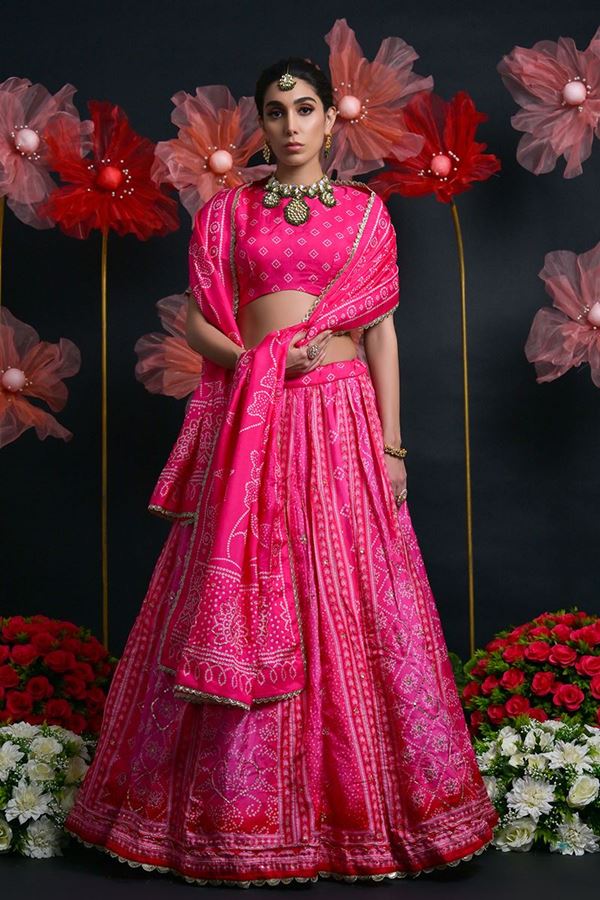 Picture of Pretty Pink Designer Wedding Lehenga Choli for Wedding, Reception, Pre-Wedding Shoots, Sangeet, and Parties