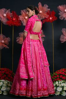 Picture of Pretty Pink Designer Wedding Lehenga Choli for Wedding, Reception, Pre-Wedding Shoots, Sangeet, and Parties