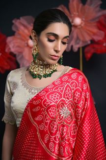 Picture of Surreal Cream Designer Wedding Lehenga Choli for Wedding, Reception, Pre-Wedding Shoots, Sangeet, and Parties