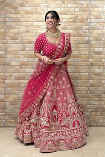 Picture of Striking Designer Bridal Lehenga Choli for Wedding and Reception