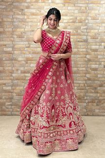Picture of Striking Designer Bridal Lehenga Choli for Wedding and Reception