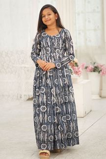 Picture of Amazing Grey Designer Kid’s Gown for Festivals, Sangeet, and Parties