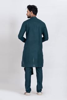 Picture of Amazing Blue Designer Men’s Kurta for Engagement, Reception, Festivals, Sangeet, and Party