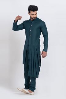 Picture of Amazing Blue Designer Men’s Kurta for Engagement, Reception, Festivals, Sangeet, and Party