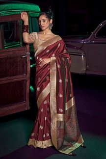 Picture of  Royal Art Silk Designer Saree for Wedding and Reception