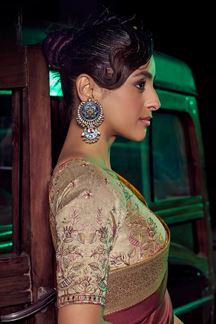 Picture of  Royal Pure Silk Designer Saree for Wedding and Reception